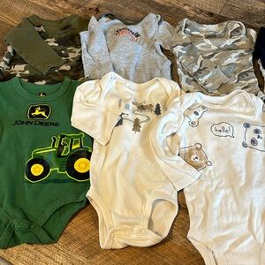 Bundle of 10 long sleeve onesies